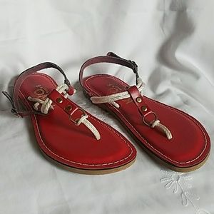 Kino Made in Key West Red Sandals